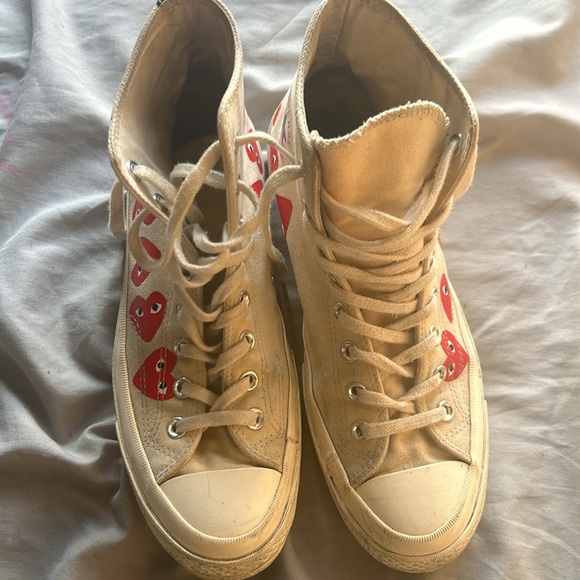 Selling comme des garçons converse, size 9, worn, still in good condition - Picture 6 of 7